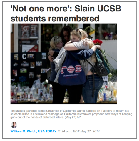 UCSB |  Student Caring | Not One More