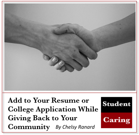Add to Your Resume or College Application While Giving Back to Your Community
